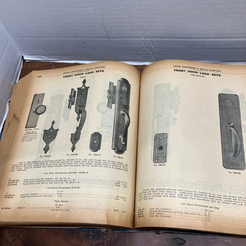 Union Hardware & Metal Co. General Catalogue No 26 1922 Vintage Industrial